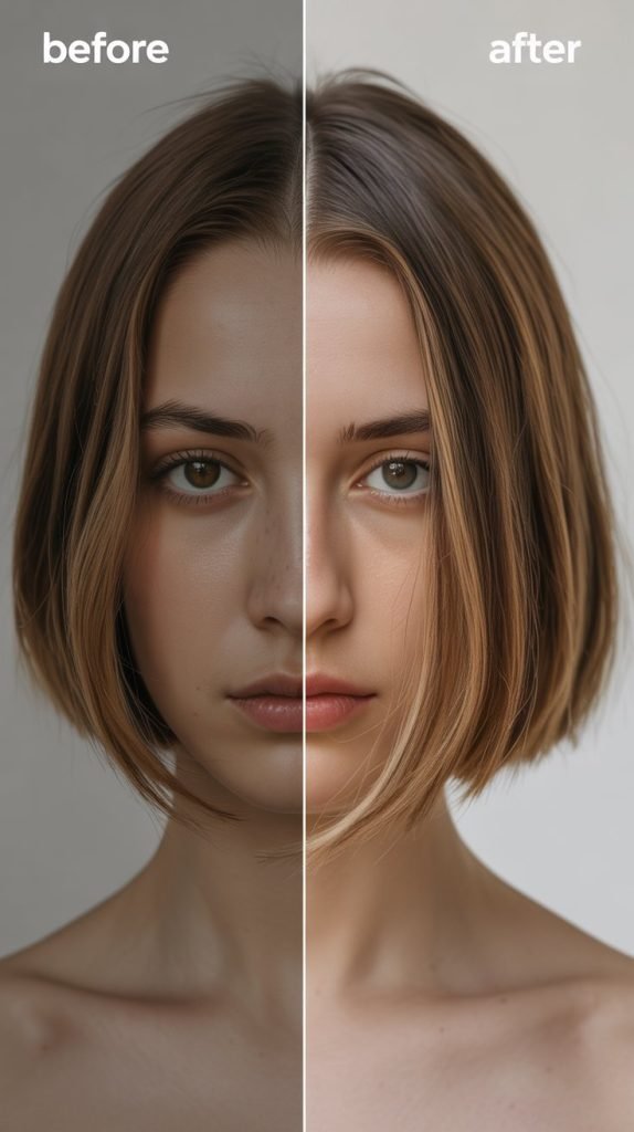 Color Correction for Face Shaping