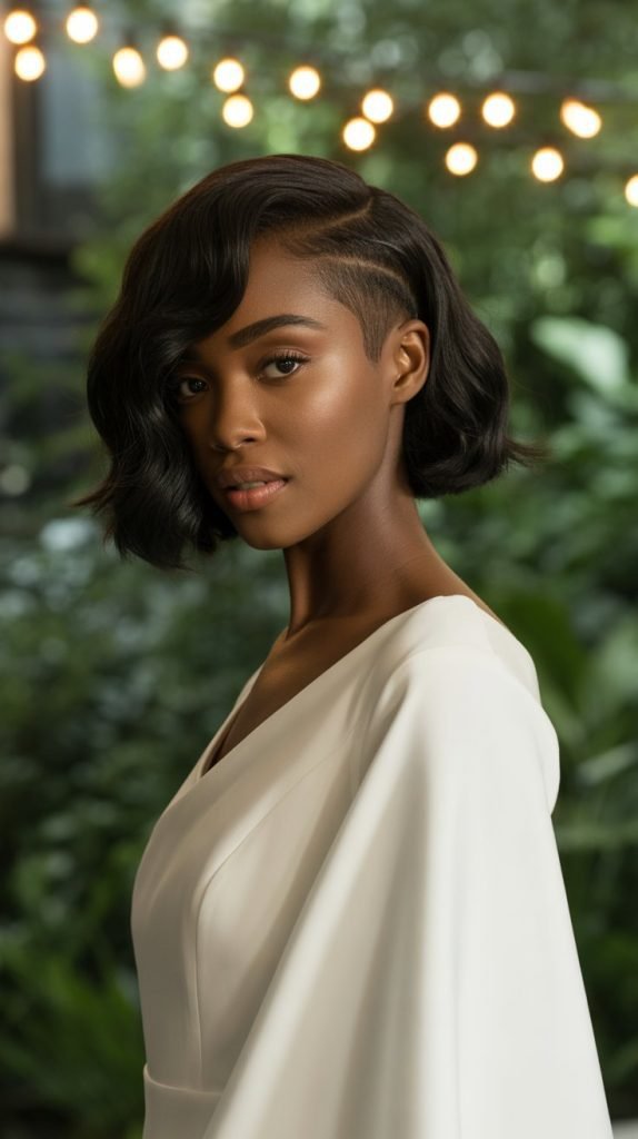 Angled Bob with Undercut