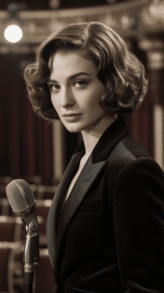 Voluminous Shaggy Bob with Defined Curls