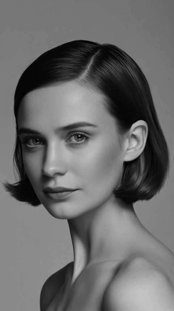 Classic Undercut Bob with Timeless Beauty