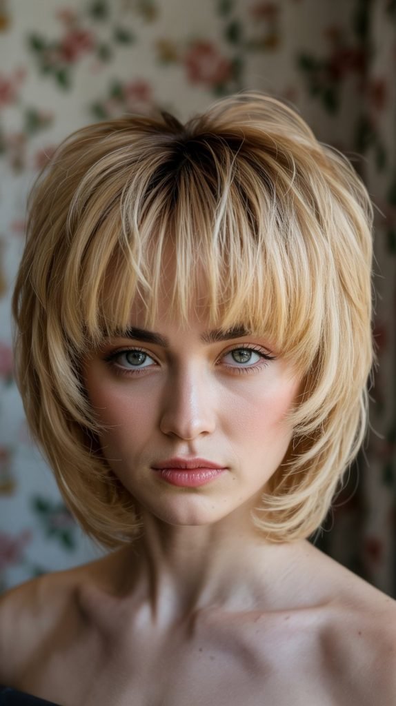  The Stacked Bob with Heavy Fringe