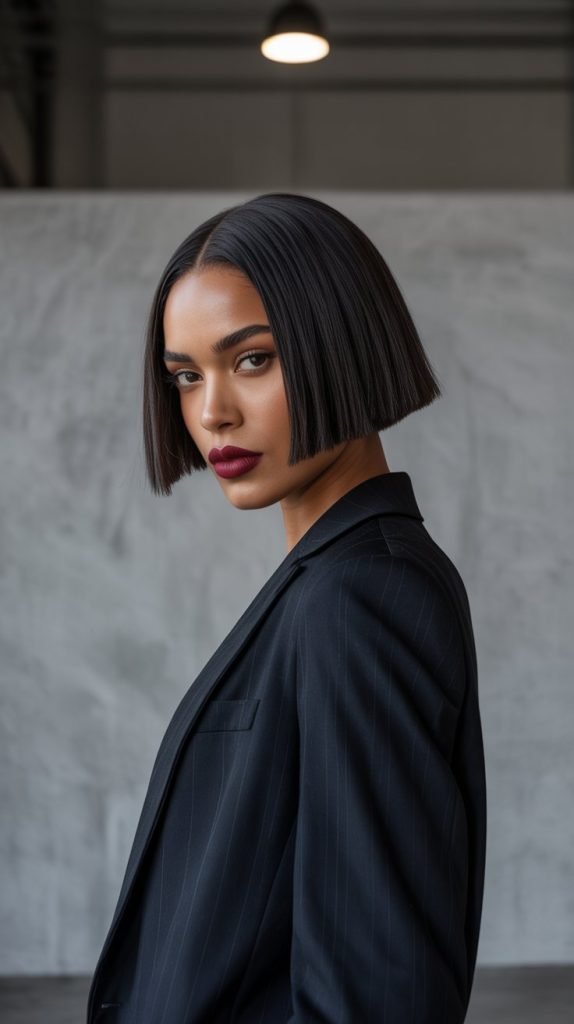 Blunt Cut Jaw-Length Bob