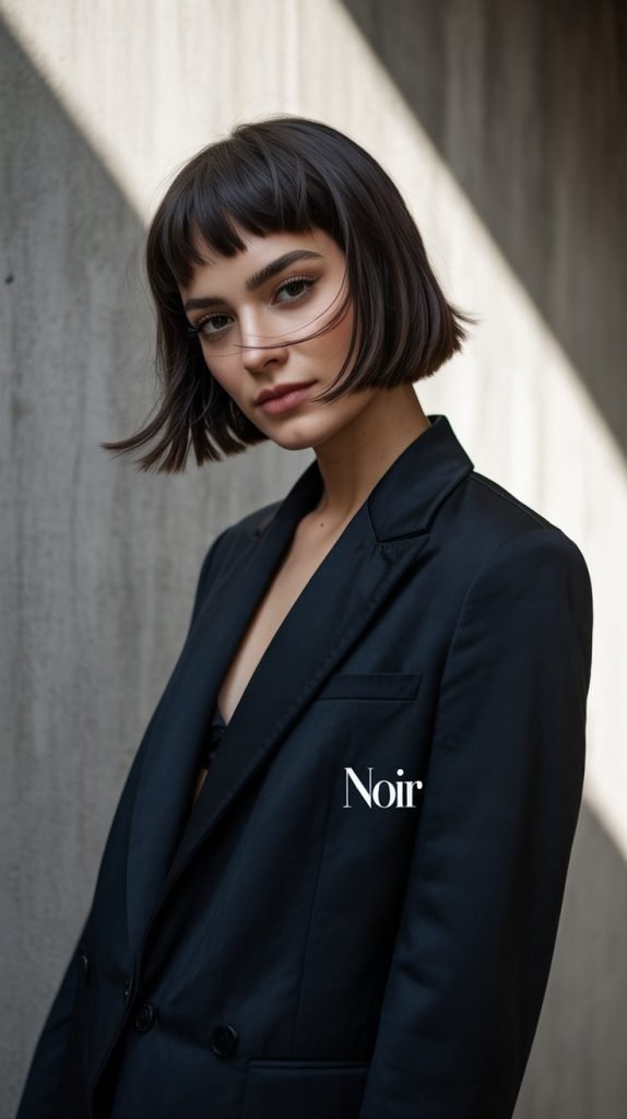  Chin Bob with Micro Bangs for Bold Statement
