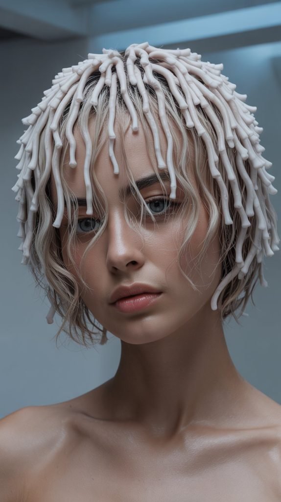 . Jellyfish Haircut with Piece-y Layers