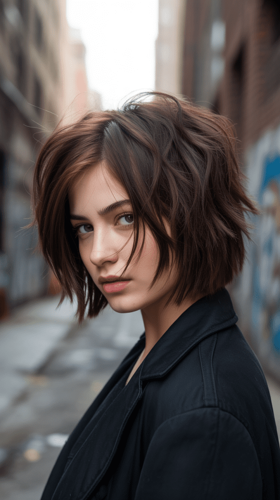 Choppy Jaw-Length Bob with Texture