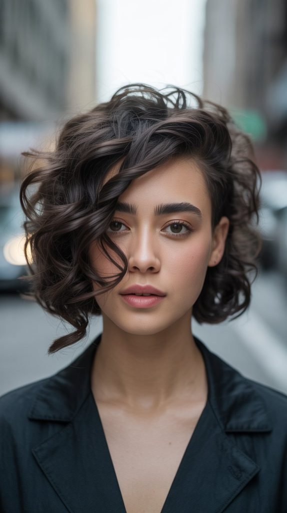 Disconnected Curly Cut