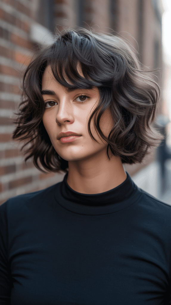 Messy Textured Bob with Piece-y Layers