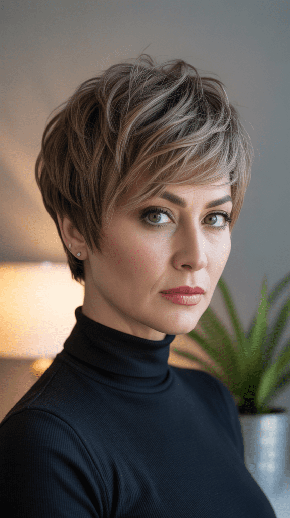 Layered Pixie with Texture