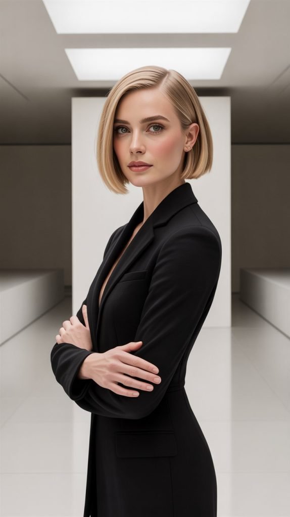 26. The Sleek Angled Bob