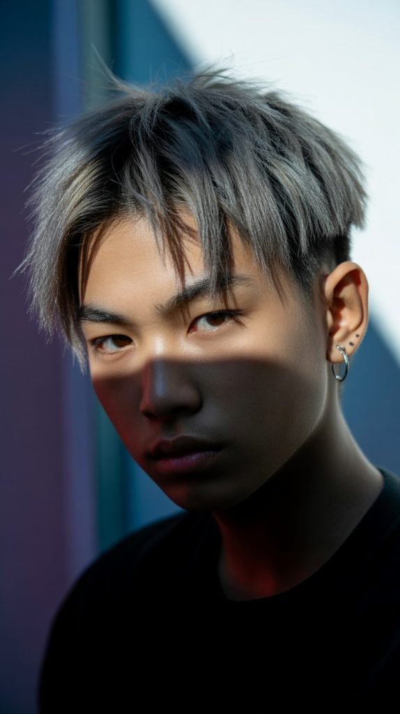 Asymmetrical Long Hair Cut