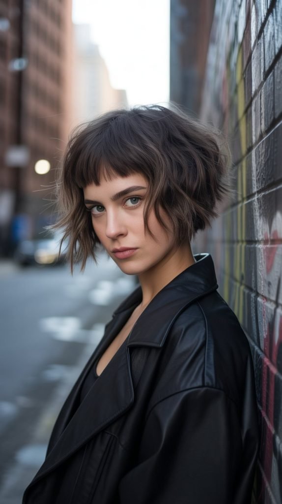 Choppy Bob with Irregular Lengths