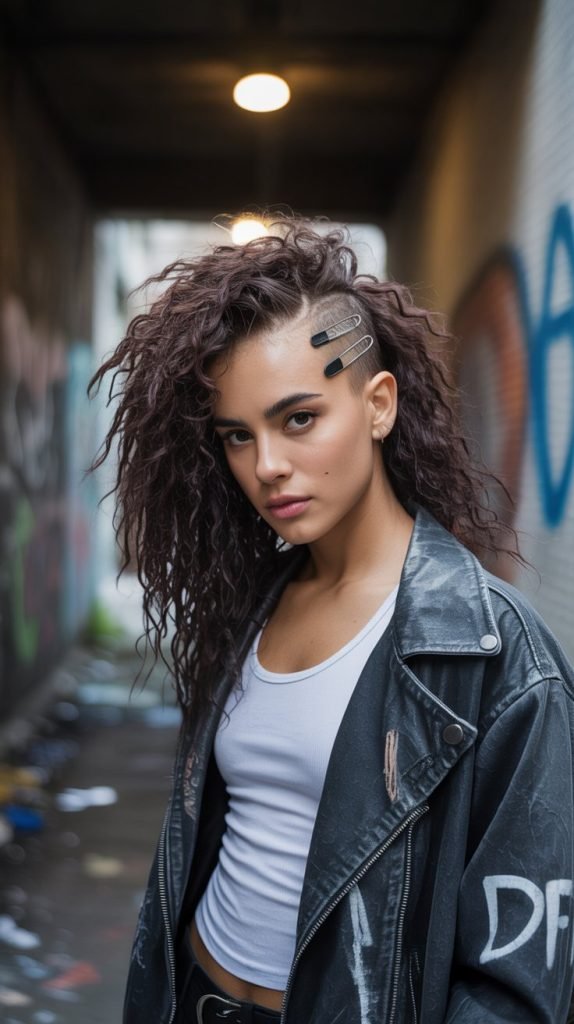  Curly Wolf Cut for Long Hair