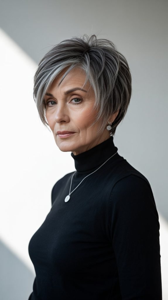 Feathered Bob with Razored Edges