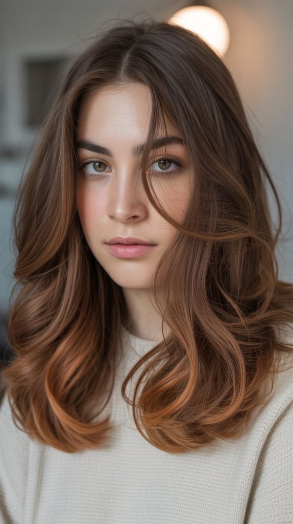 Copper Balayage Lowlights