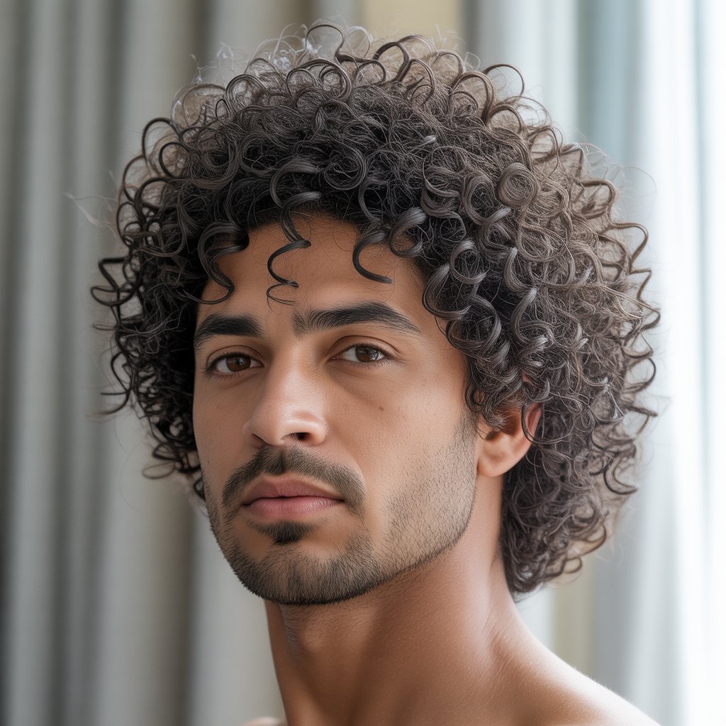 Curly Jellyfish with Natural Volume