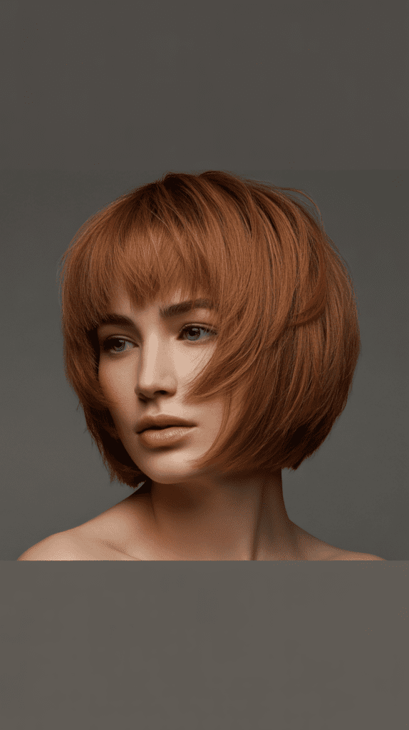 Stacked Bob with Height