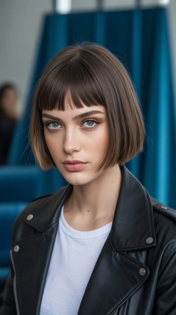 Stacked Bob with Tapered Nape