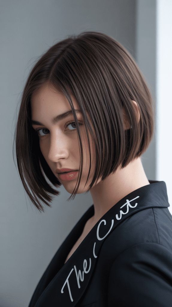 Inverted Layered Bob with Graduated Back