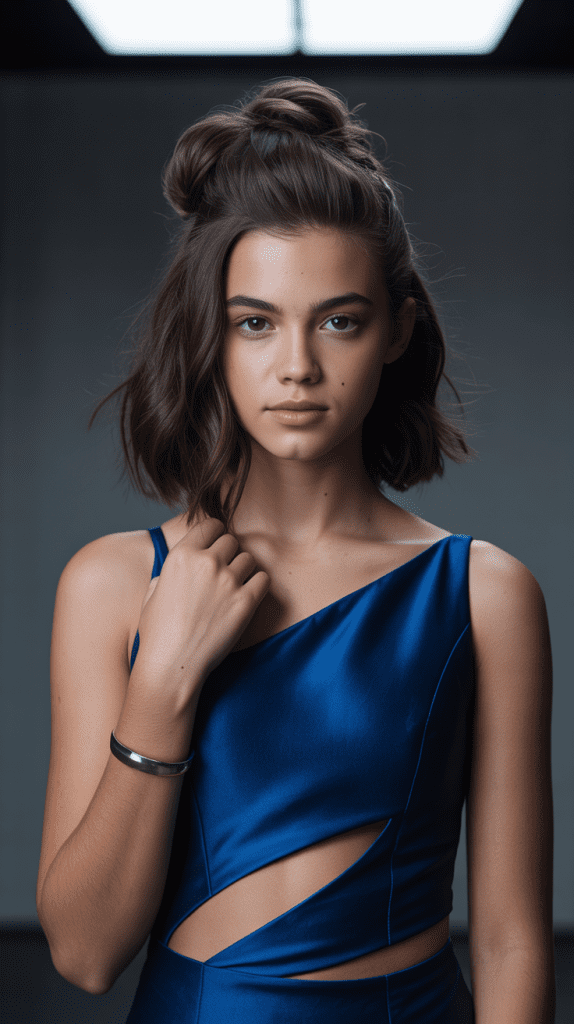 Asymmetrical Twisted Updo