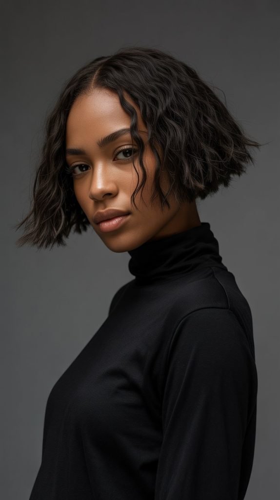  Razor Cut Jawline Bob