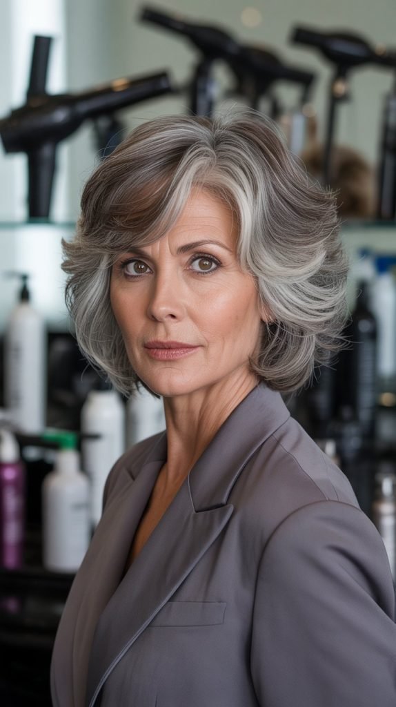 Inverted Feathered Bob with Graduated Layers