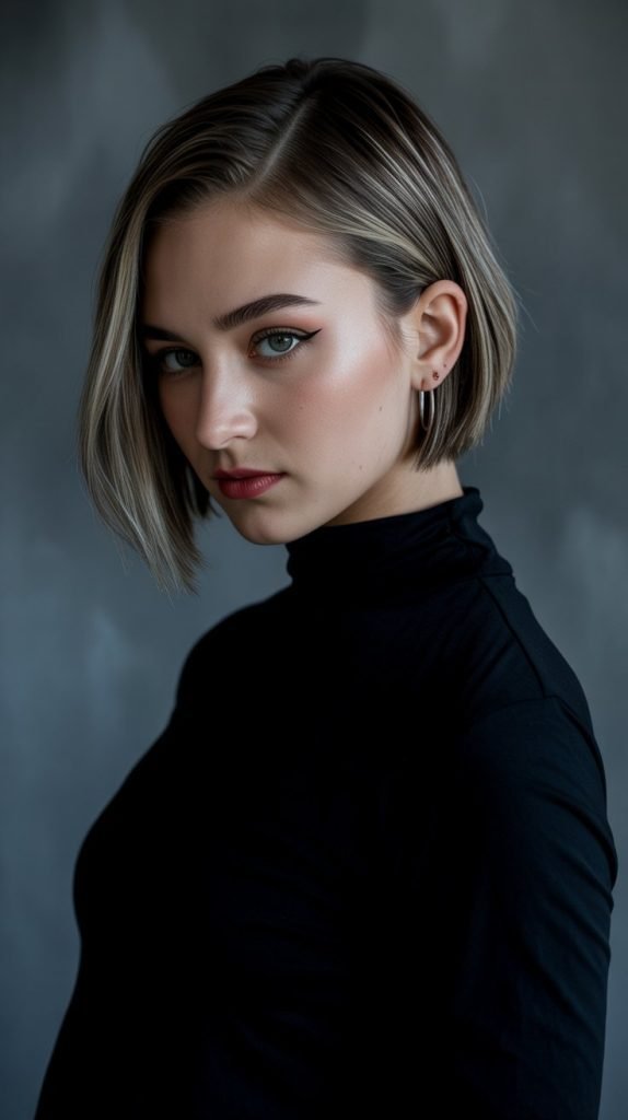 Chin-Length Bob with Undercut