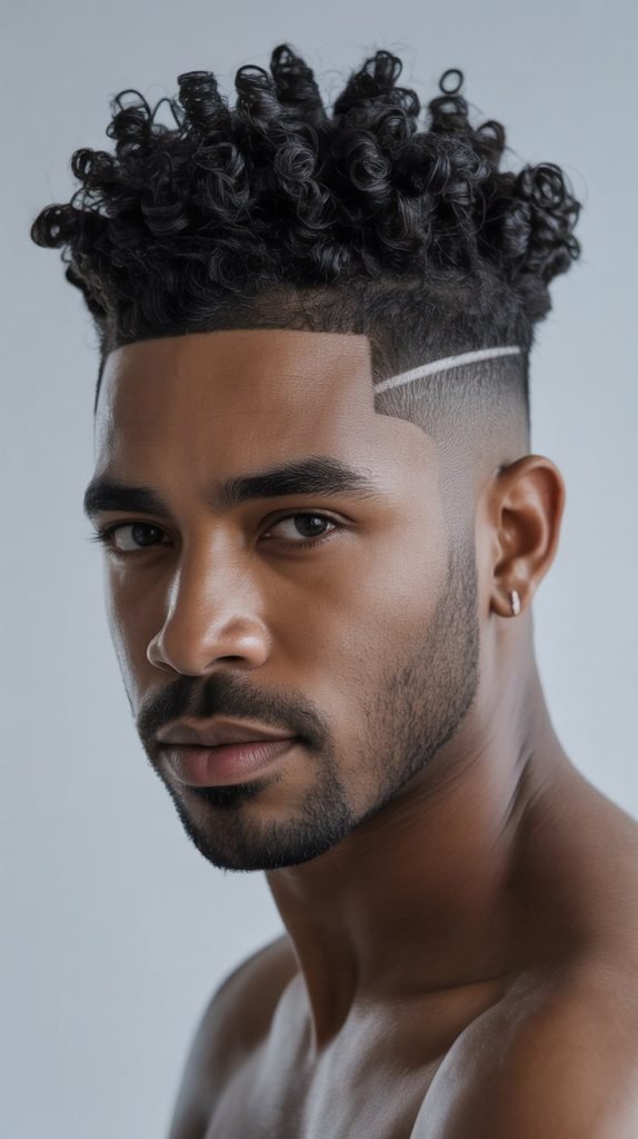  Skin Fade with Curls