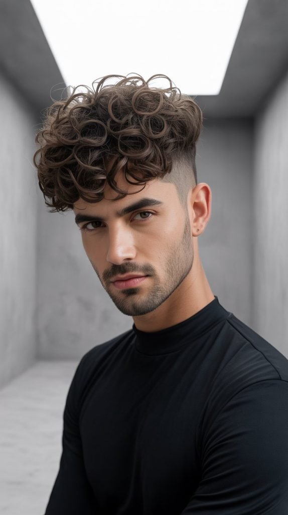 Textured Curly Bowl Cut