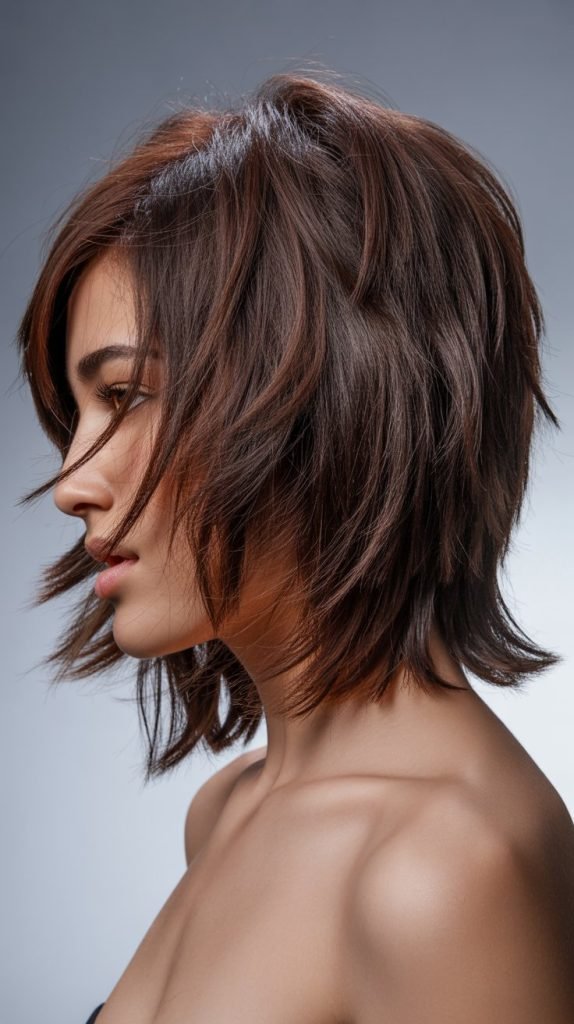 Choppy Layered Blunt Bob for Maximum Movement