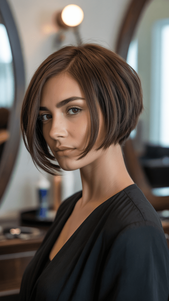 Inverted Blonde French Bob