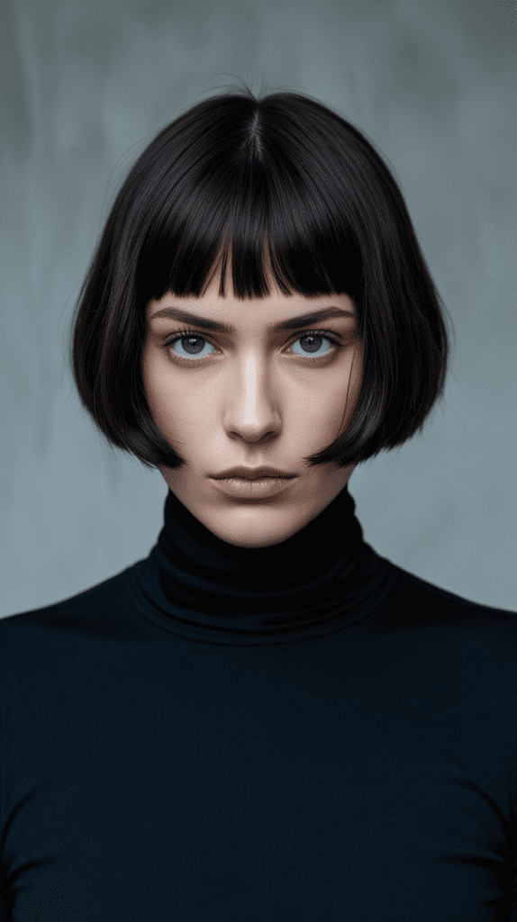 Blunt Bob with Bangs