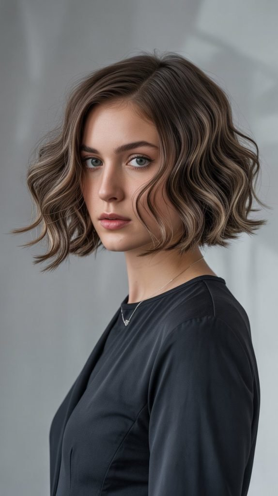  French Bob with Dimensional Waves