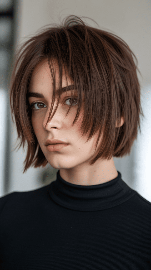 Choppy Layered Bob with Piece-y Texture