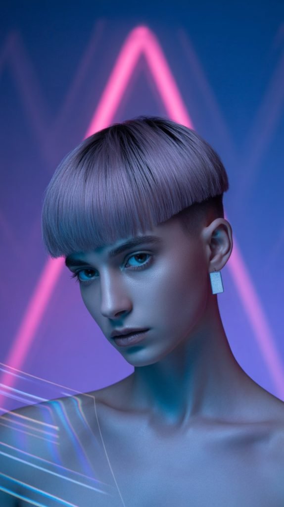Futuristic Undercut Bob with Avant-Garde Appeal