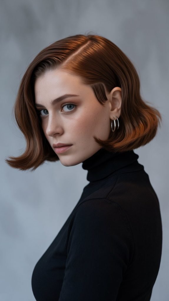 Vintage-Modern Undercut Bob Fusion