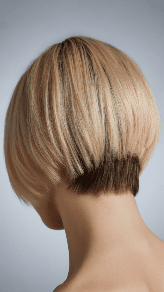 Stacked Layered Bob with Nape Detailing