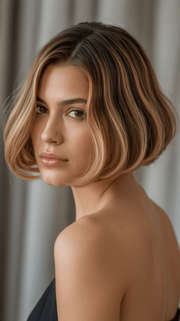 French Bob with Subtle Highlights