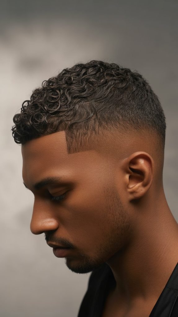 Curly Taper Cut
