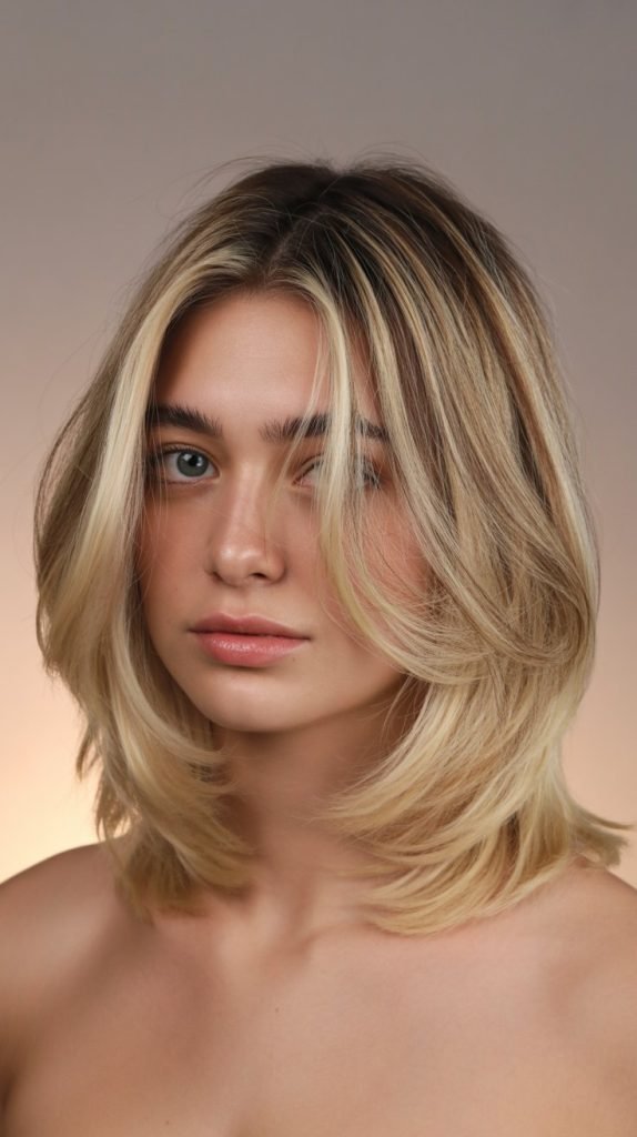 The Layered Bob with Face-Framing Highlights