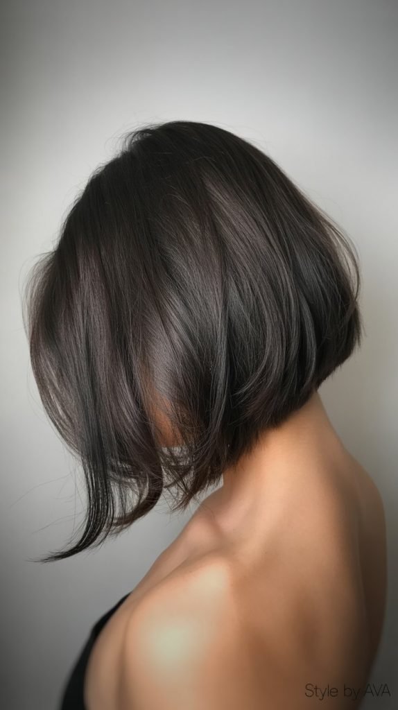 Beveled Medium Bob Back View