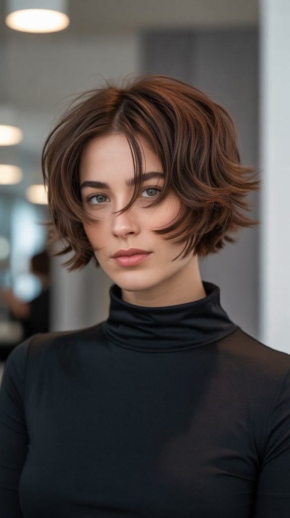 Stacked Bob with Razored Edges