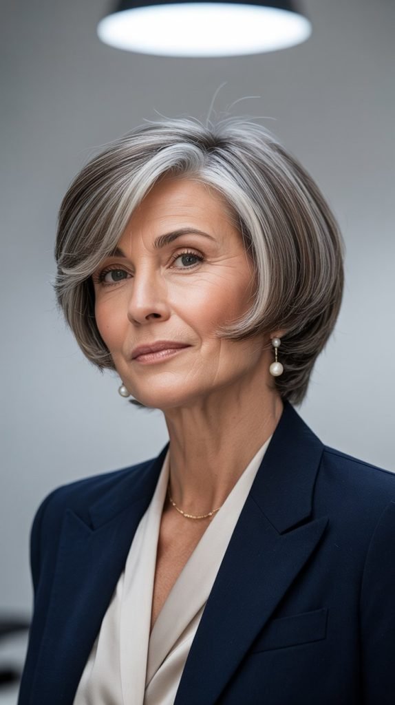 Feathered Bob with Precision Layering