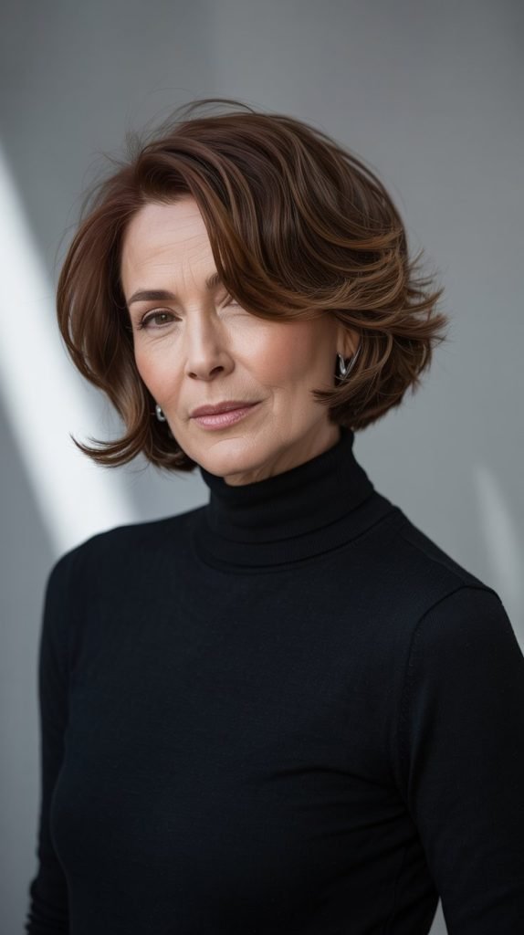 . Feathered Bob with Soft Undercut