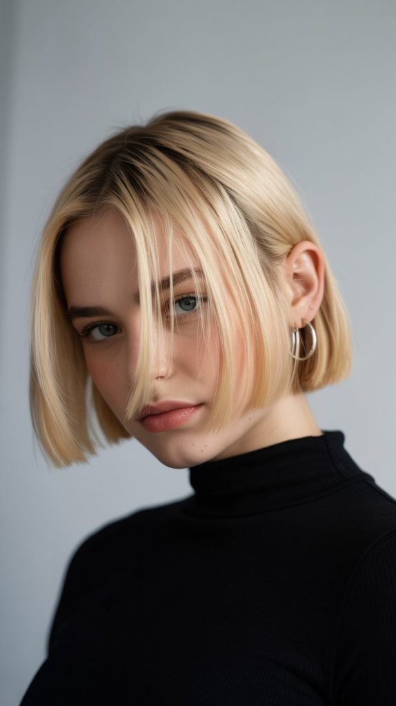 The Chin-Length Blunt Bob