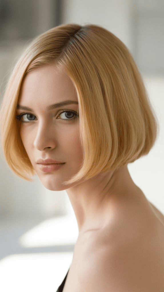  Classic A-Line Bob with Subtle Angle