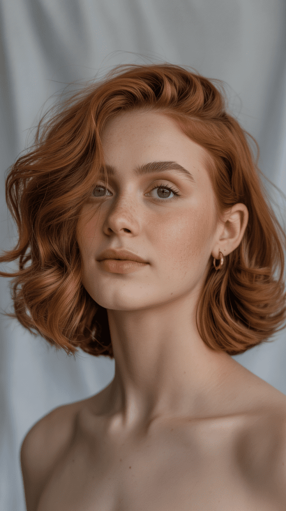 Soft Romantic Jawline Bob