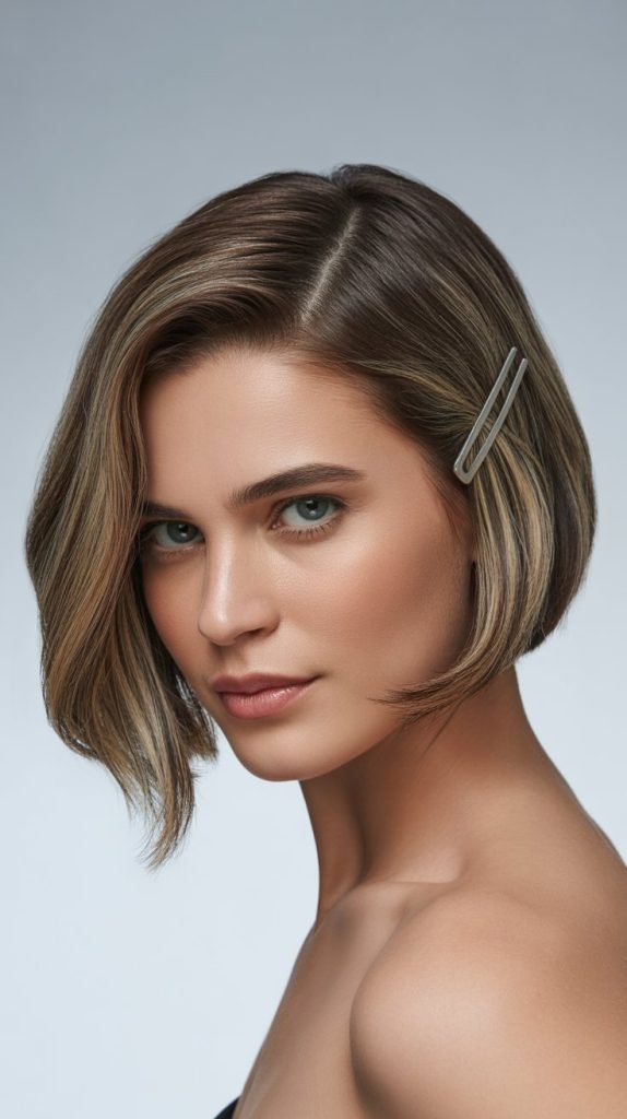 Side-Part Graduated Bob