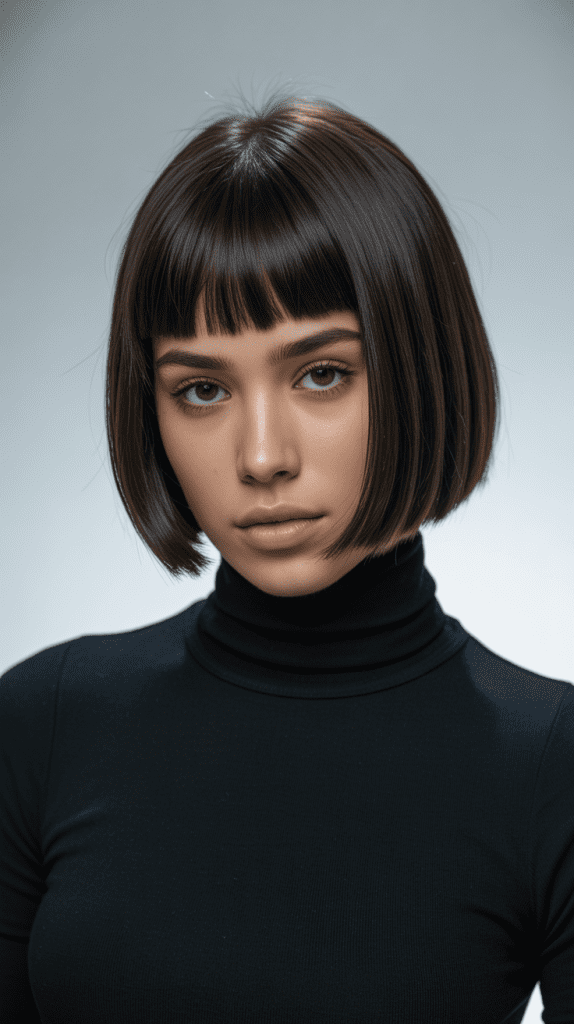 The Power of Blunt Bangs Addition