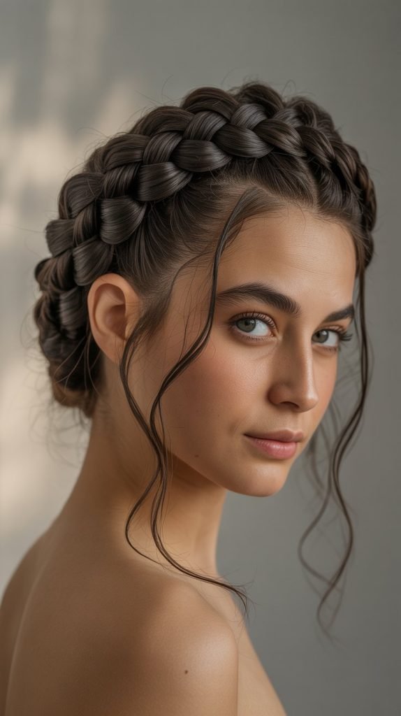  Loose Dutch Braid Crown