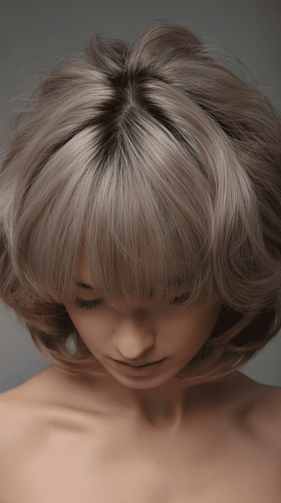 Blunt Cut Bob with Internal Layers